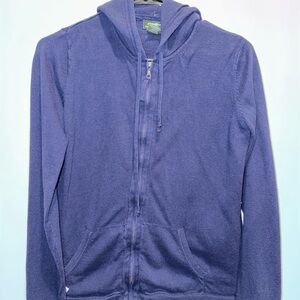 Eddie Bauer Blue Cotton Cashmere Jacket
